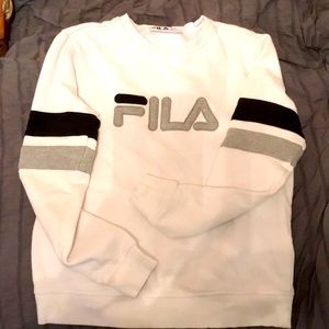 White FILA sweatshirt